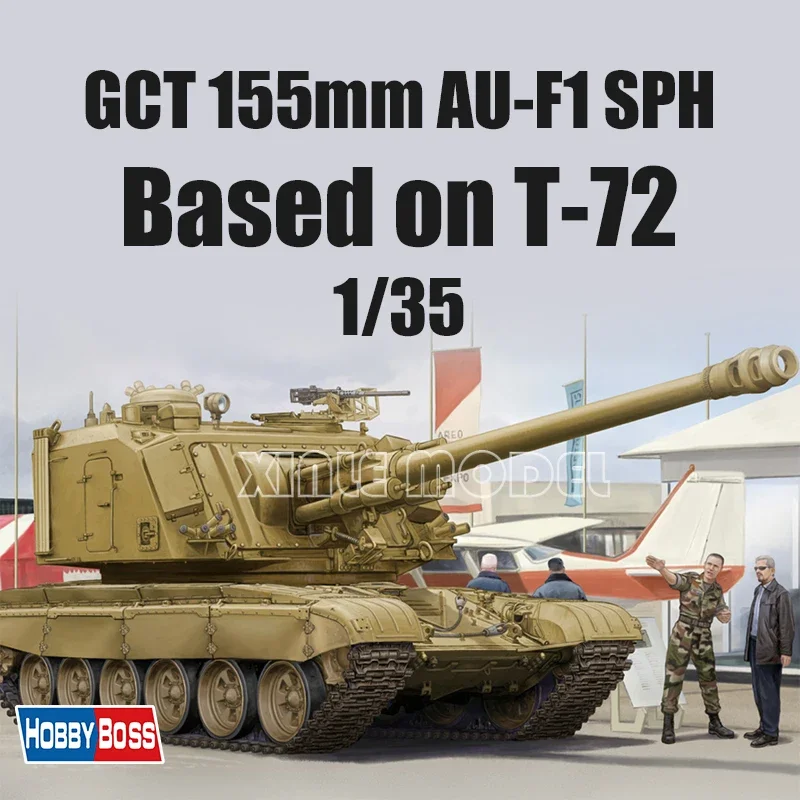 

Комплект моделей танков TrumpeterPlastic в сборе 83835, 21DWXSG --- 1/35Французский GCT155 мм, автоходная гаубица AU-F1 (шасси T-72) (капля)