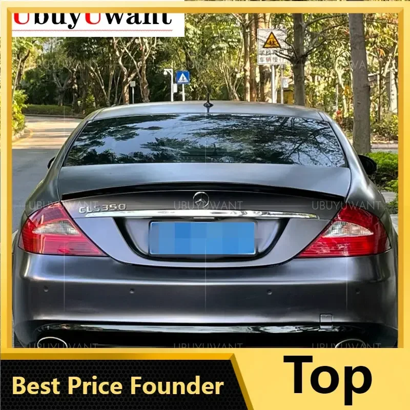 For Mercedes Benz CLS W219 CLS350 CLS550 2005-2010 AMG Style High Quality ABS Plastic Rear Spoiler Wing Trunk Lip Car Styling