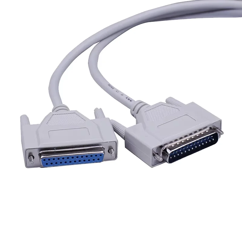 DB25 Extension Cable 1.5M 3M Serial Port Wire Apply for Computer Printer Data Cable Plug to Plug/Jacks to Plug