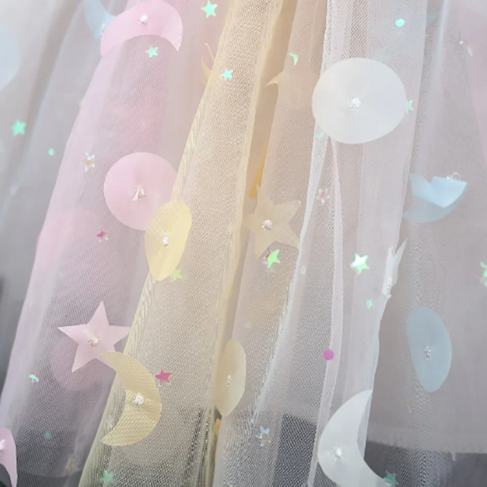 New Girls Dress Summer Butterfly Wings Colorful Dream Princess Dress Birthday Party Dress Geometric Glitter Dress Suspenders