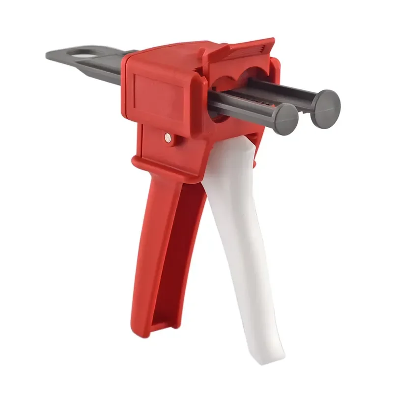 Epoxy Resin AB Glue Caulking Gun 50ml 2:1 and 1:1 Universal Manual Dispensing Mixing Gun Bonding Extrusion Tool