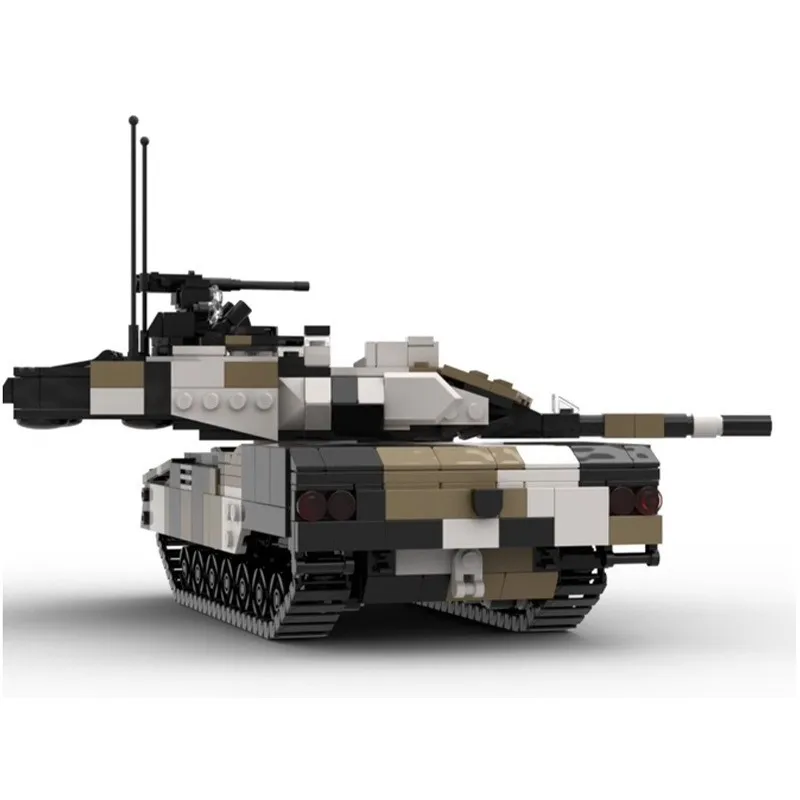 Bloques de construcción MOC de leopardo alto, 2 tanques, modelo de tanque militar, regalo creativo, rompecabezas, juego de bloques de construcción