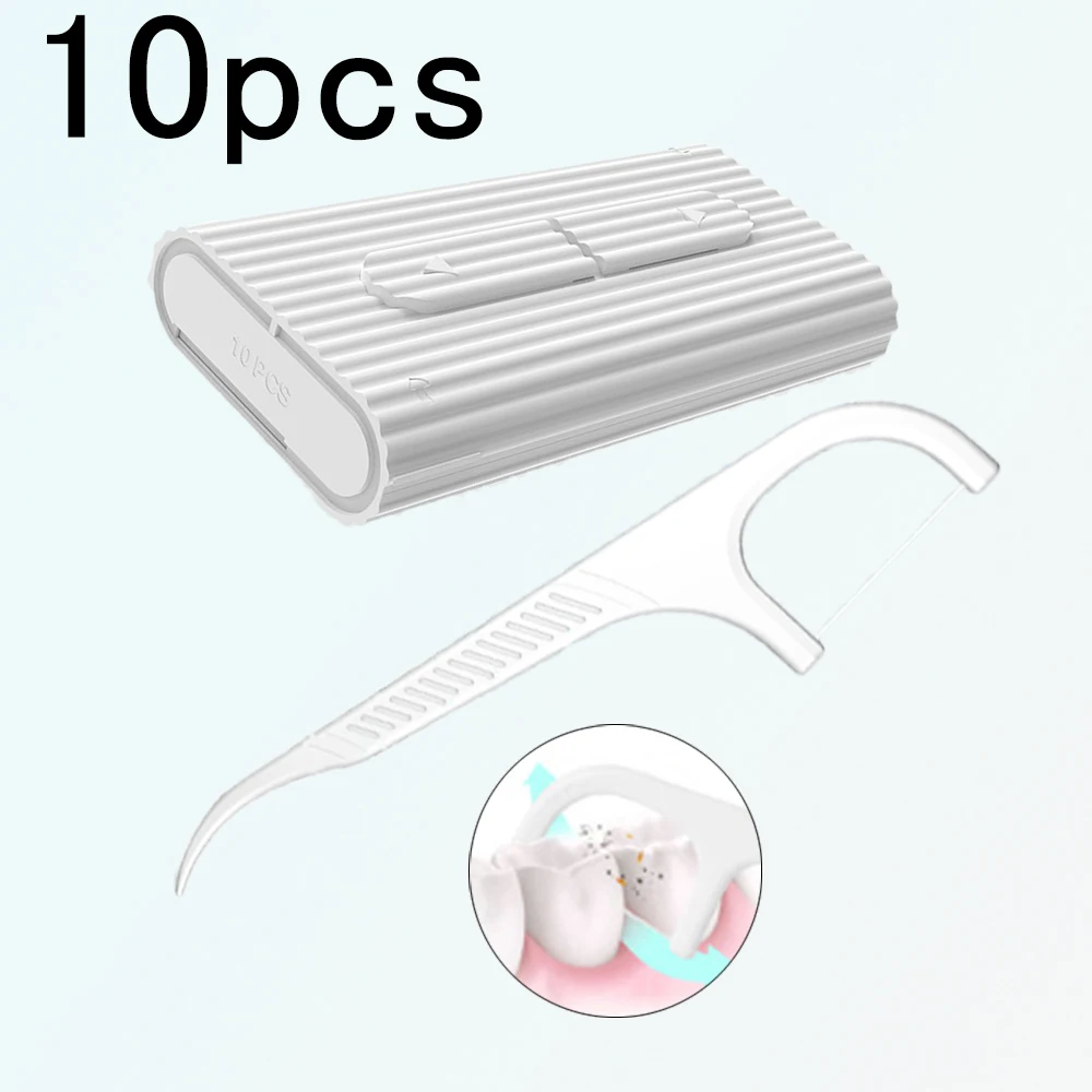 

Dental Floss Storage Box Brand New and high quality with 10pcs Dental Floss Automatic Floss Organizer Reusable Oral Hygiene Care