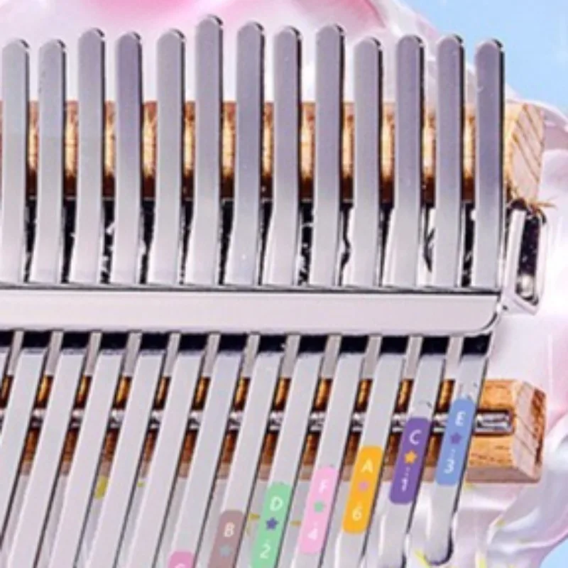 نجمة خماسية كاليمبا للأطفال المبتدئين كاليمباس المهنية 21 مفتاح المحمولة الإبهام البيانو أدوات لوحة المفاتيح المحمولة #4