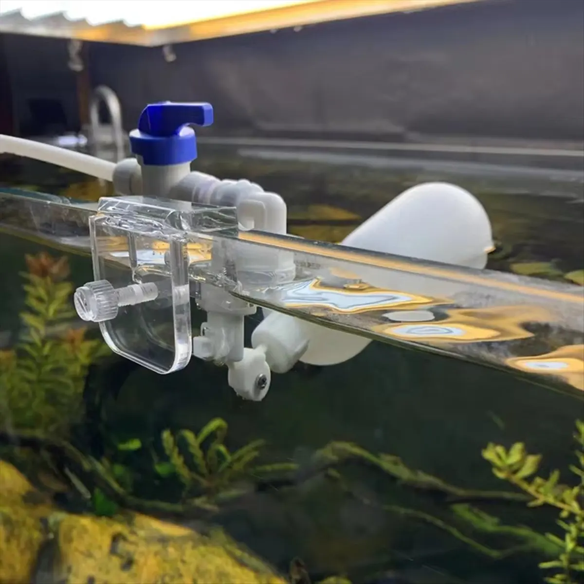 A77K Auto Aquarium Water Changer Kit Power Free Fish Tank Float Ball Valve Type Auto Water Filler Water Level Controller