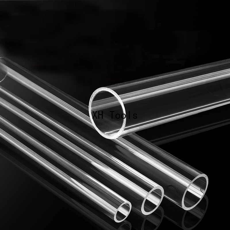 أنبوب أكريليك شفاف مجوف مستدير PMM أنبوب بلاستيكي خزان الأسماك حوض السمك الزراعة المائية سقي حديقة شبكي أنبوب قنية #4
