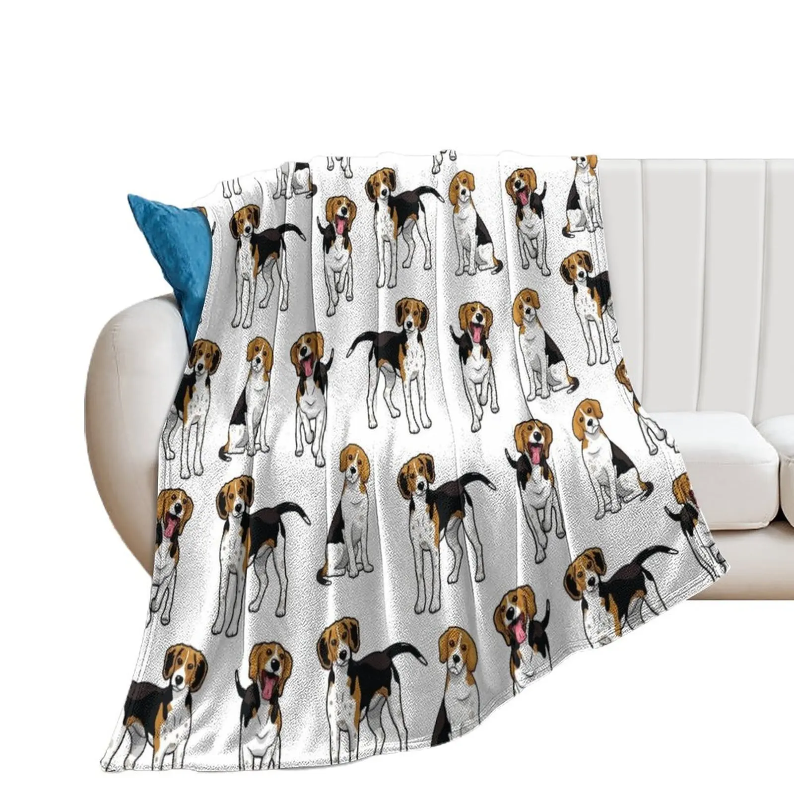 Treeing Walker Coonhound Throw Blanket Blankets For Bed Nap Bed linens Luxury St Blankets