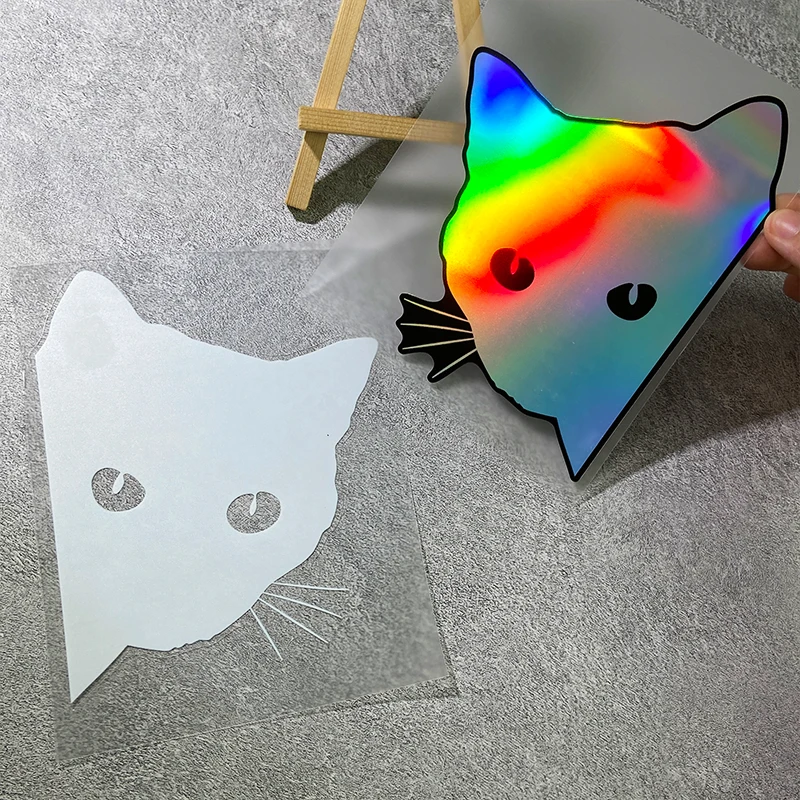 

Decoration Vinyl Decal Cat Motorcycle Sticker Wear Resistant for Motorbike Side Panel Fuel Tank Car Electric Scooter