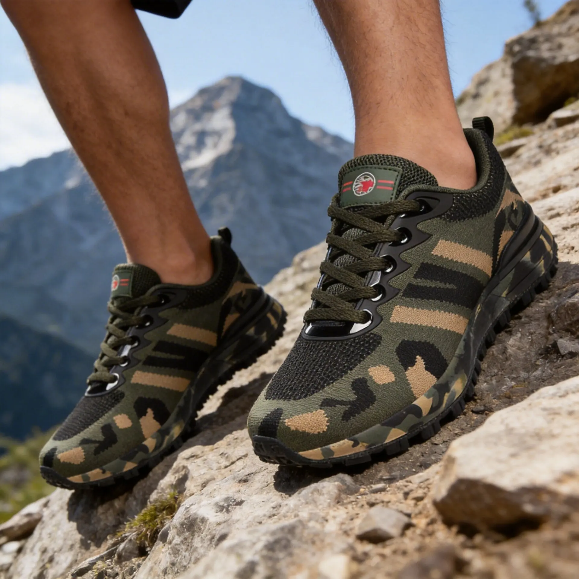 

Camouflage Sports Shoes Unisex Lightweight Breathable Anti-Slip Outdoor Hiking Running Training Shoes