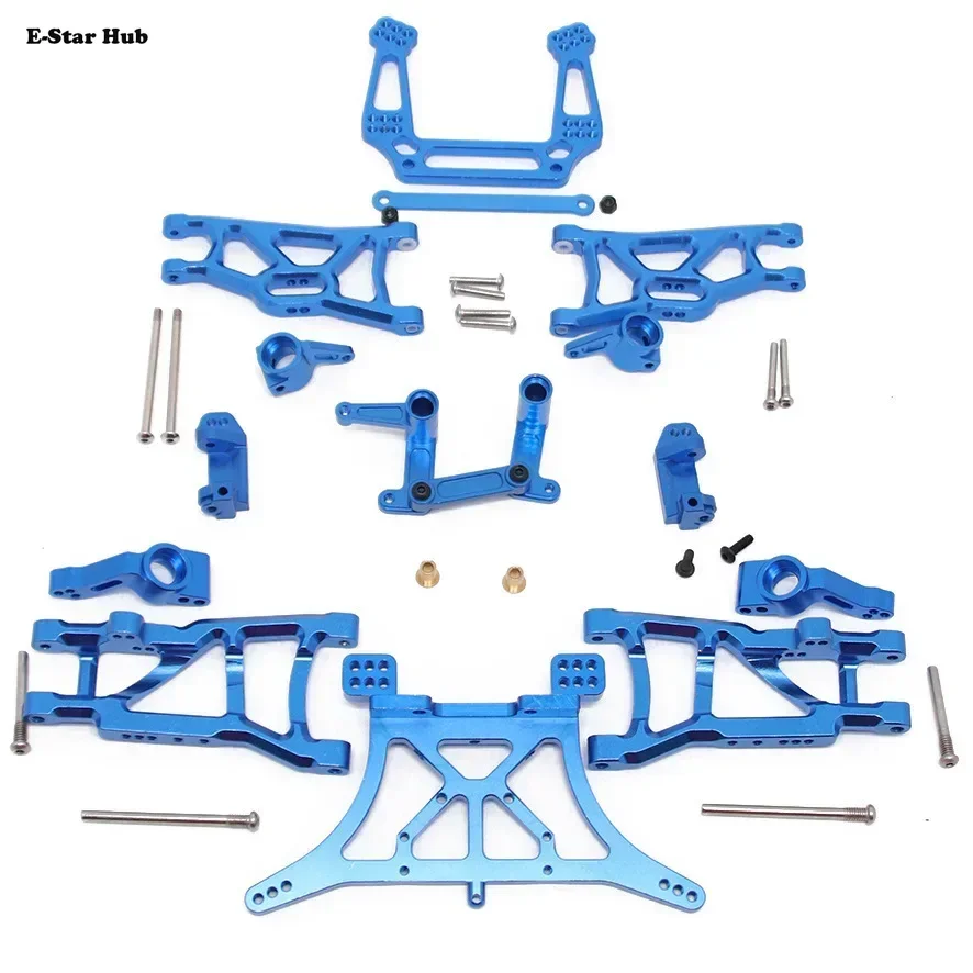E-Star Hub E-Star HubFor TRXXAS SLASH 2WD with C Seat Steering Cup Arms Shock Absorber Set Metal Upgrade Parts Kit Rc Model Craw