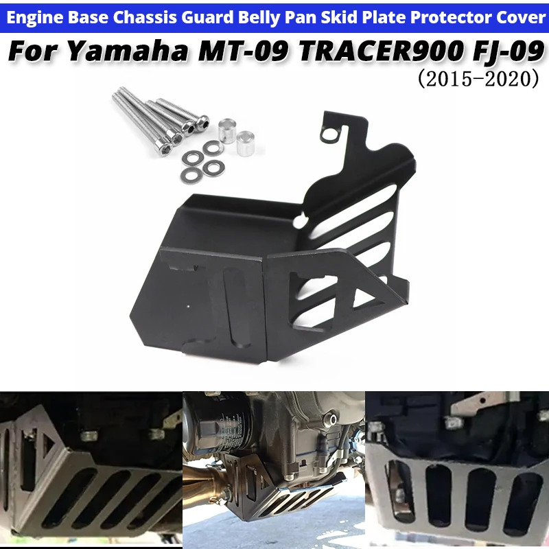 

For Yamaha MT-09 TRACER900 FJ-09 2015-2020 Engine Base Chassis Guard Belly Pan Skid Plate Protector Cover slip on Yamaha MT09