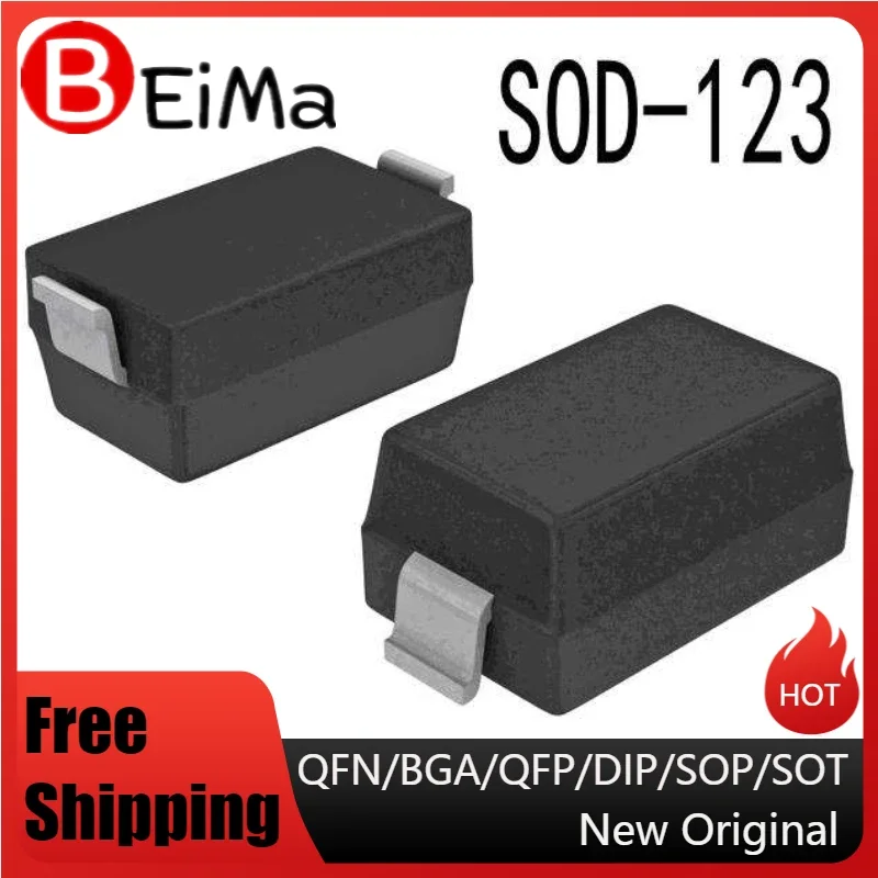 (50piece)1N4001T1G   1N4001   2N7002LT1G    2N7002    SOD123  SOT23-3     Provide One-Stop Bom Distribution Order Spot Supply