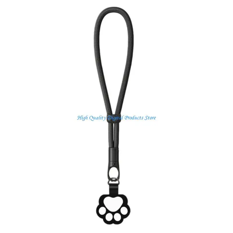 U2JE Premium Polyester Metal Phone Lanyard Adjustable Wristband With Locking Mechanism For Safety