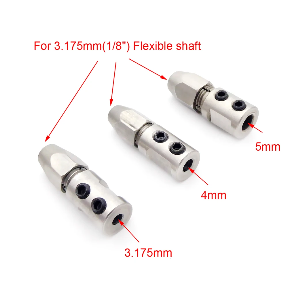 1PCS 3.175mm 4mm 5mm Motor Shaft to 3.175mm 1/8