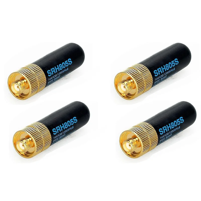 Antenne double bande femelle ABRB-4Pcs SRH805S SMA-F pour Radio GT-3 UV-5R BF-888S