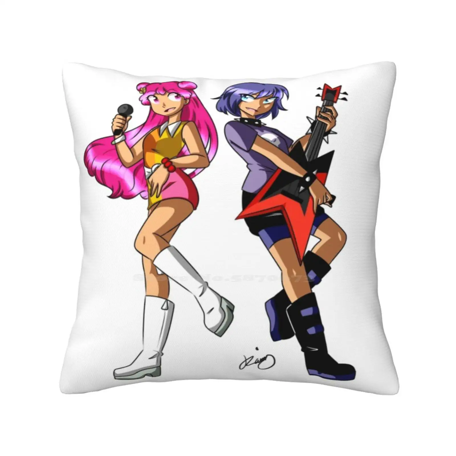 Puffy Ami Yumi Pillow Cover Hug Pillowcase Hi Hi Puffy Ami Yumi Old Cartoons