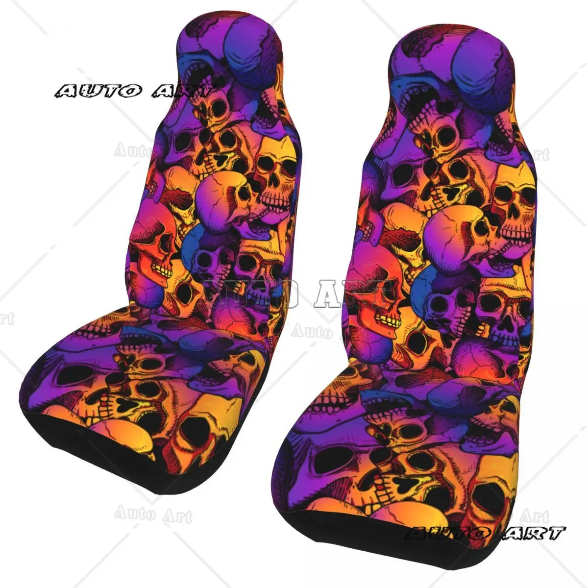 

Cool Skull Universal Car Seat Cover Protector Interior Accessories AUTOYOUTH Colorful Car Seat Protector Polyester Fishing
