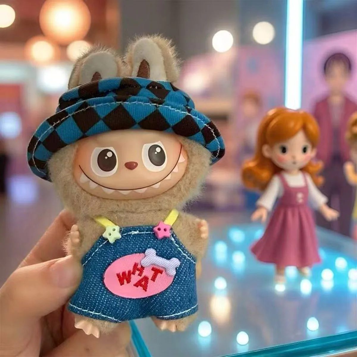 ملابس الدمى القطيفة لـ Mini Labubu 4.0 لسلسلة الحب مجموعة وزرة أنيقة لتقوم بها بنفسك إكسسوارات الزي الهدايا