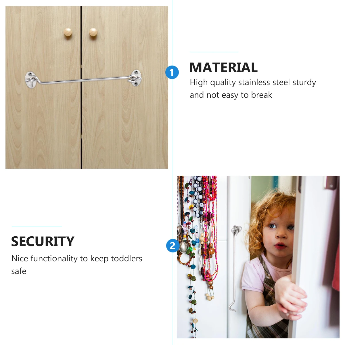 

Door Stainless Steel Air Hook Doors and Windows Cabin With Screws Hooks for Hanging