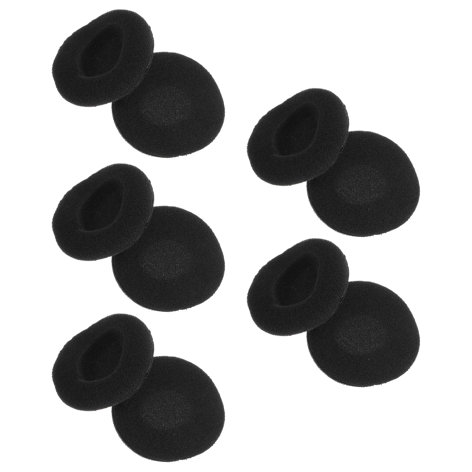 

10pcs Replacement Earbud Ear Pad Covers for 40mm Headset Earphones (Black) 40mm earphone covers 40mm headset pad