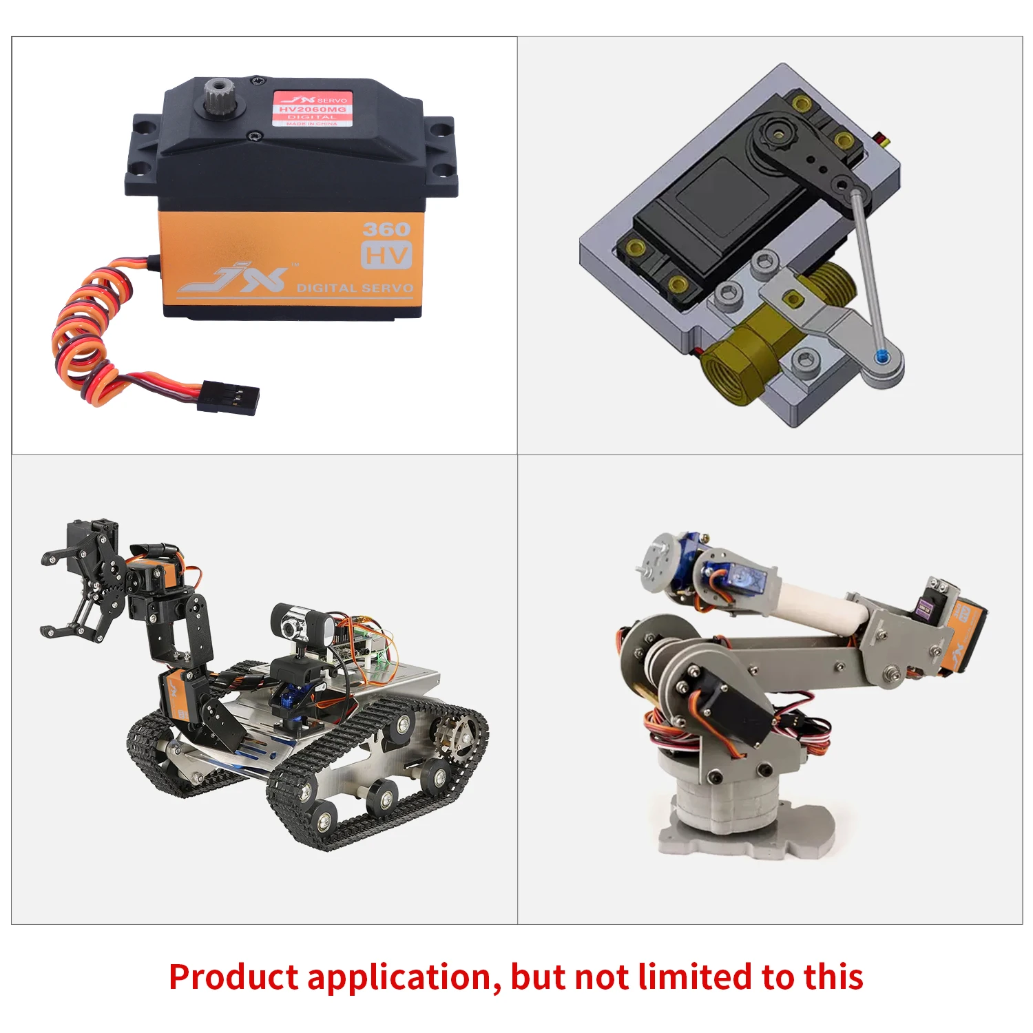 jx-pdi-hv2060mg-60kg-large-torque-360-degree digital-servo-1-5-car-compatible-savox-0236-losi-xl-5t-bajarobot-and-pan-tilt