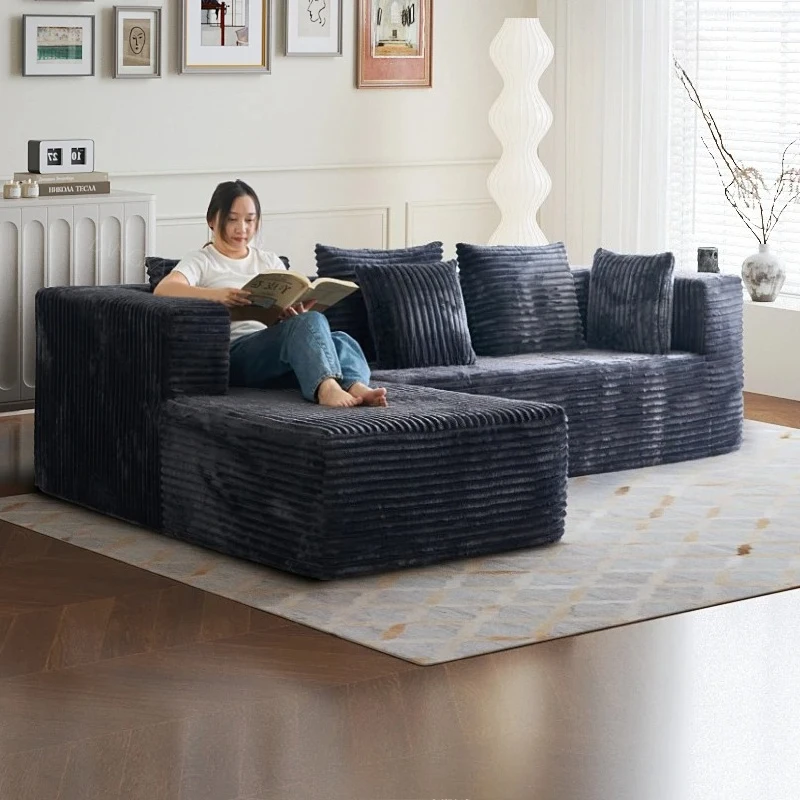 Home Furniture Living Room Fabric Compressed Sofa Lounge Daybed L Shape Bedroom Sofa Bed Couch Recliner Divano Da Soggiorno