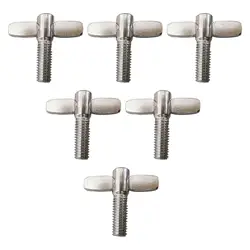 6Pcs Cymbal Stand Wing Nut Screws Cymbal Wing Nut Screws Hi Hat Cymbal Stand Accessories Replacement Accessories for Snare Drum