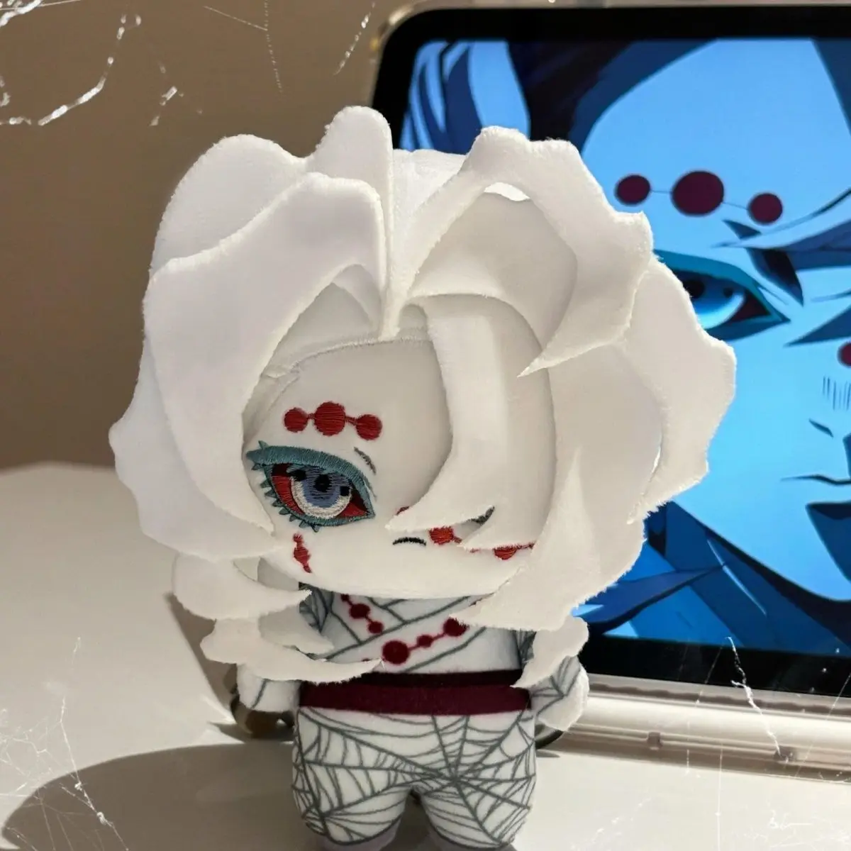 

Плюшевая кукла-брелок Demon Slayer Rui, 10 см, с принтом, милая, кавайная, аниме-фигурка, подарок для косплея