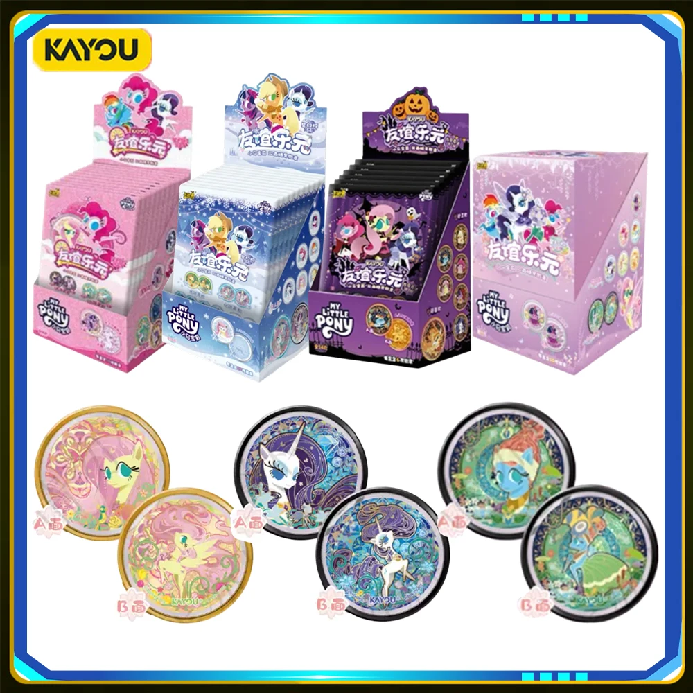 Official KAYOU My Little Pony Double Sided Candy Badge Star Fantasy Series 3 Anime Character Pin Button Collectible Fan Gift
