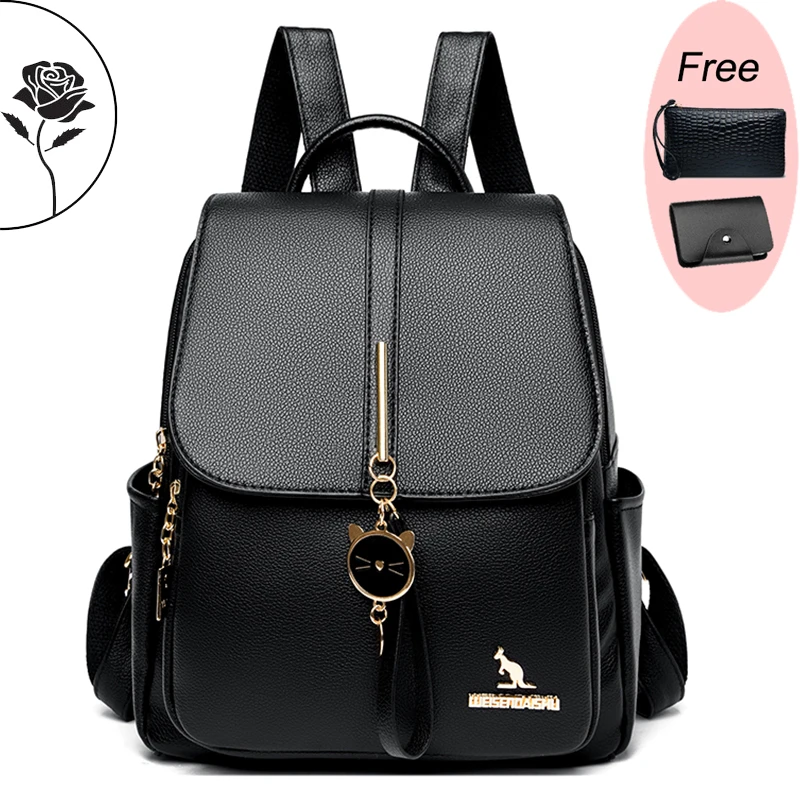 Fashion Small Backpack Women Shoulder Bags Anti-theft Women Backpack School Bags for Teenage Girls Light Ladies Travel Backpack