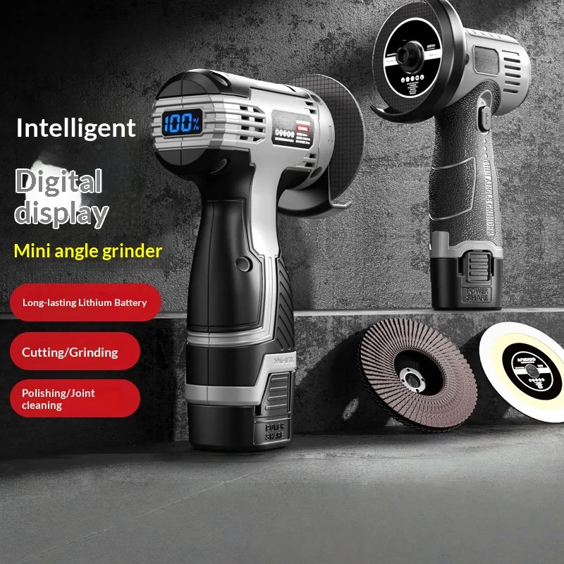 Mini Angle Grinder Lithium Battery Large Amount Household Small Grinder Multi-Function Cutting Machine Seam Clearing Machine