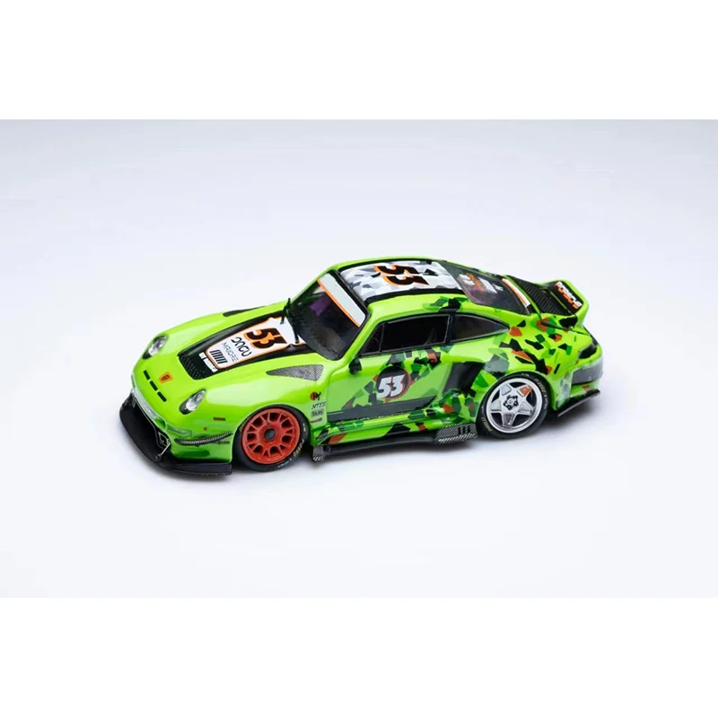 PreSale DCM 1:64 RWB 993 Ducktail Modified Magnetic Detachable Hood Diecast Diorama Car Model Collection Miniature Toys