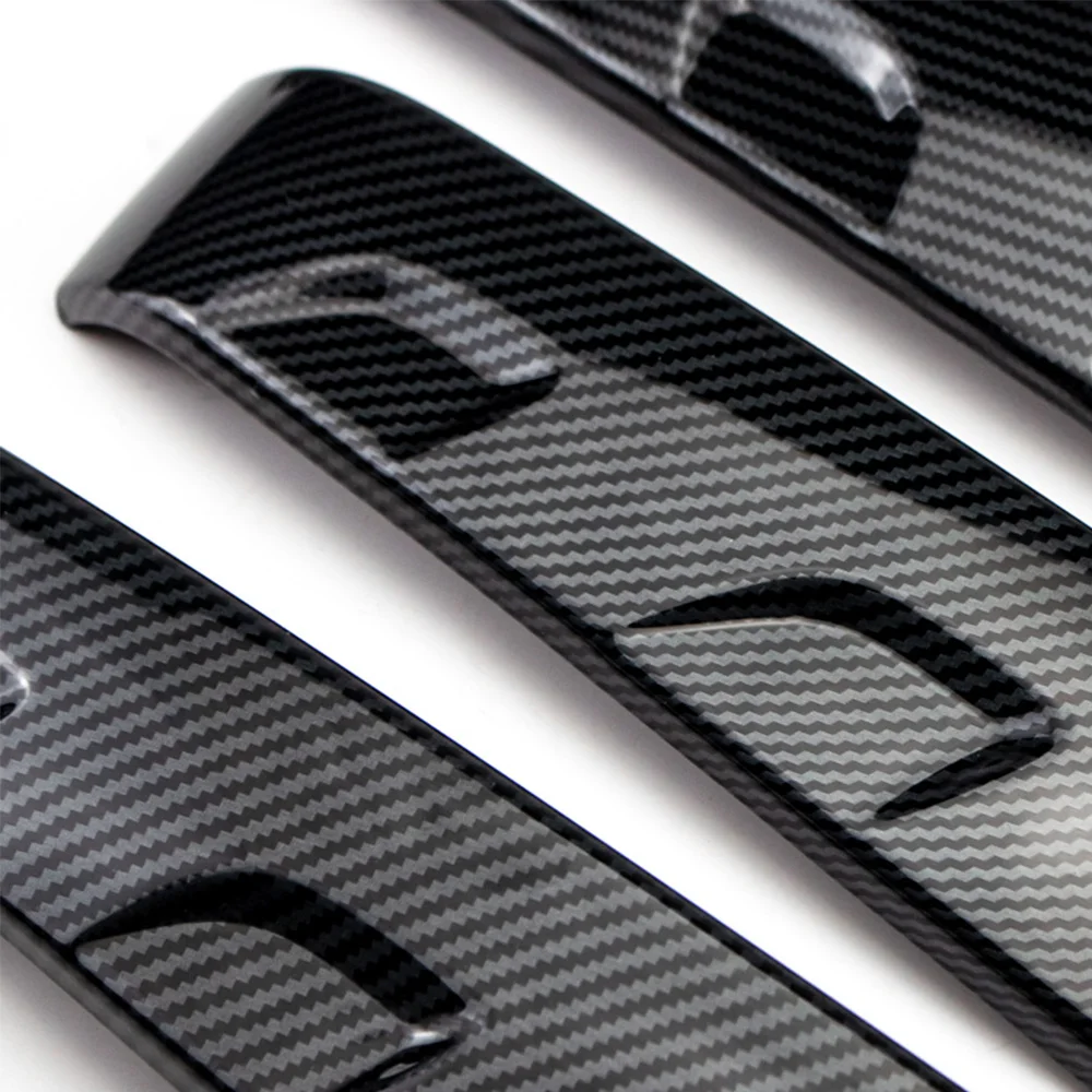 ABS Carbon Fiber Color 4Pcs Interior Door Handle Cover Trim Car Interior Decorative for Ford RANGER 2015-2021