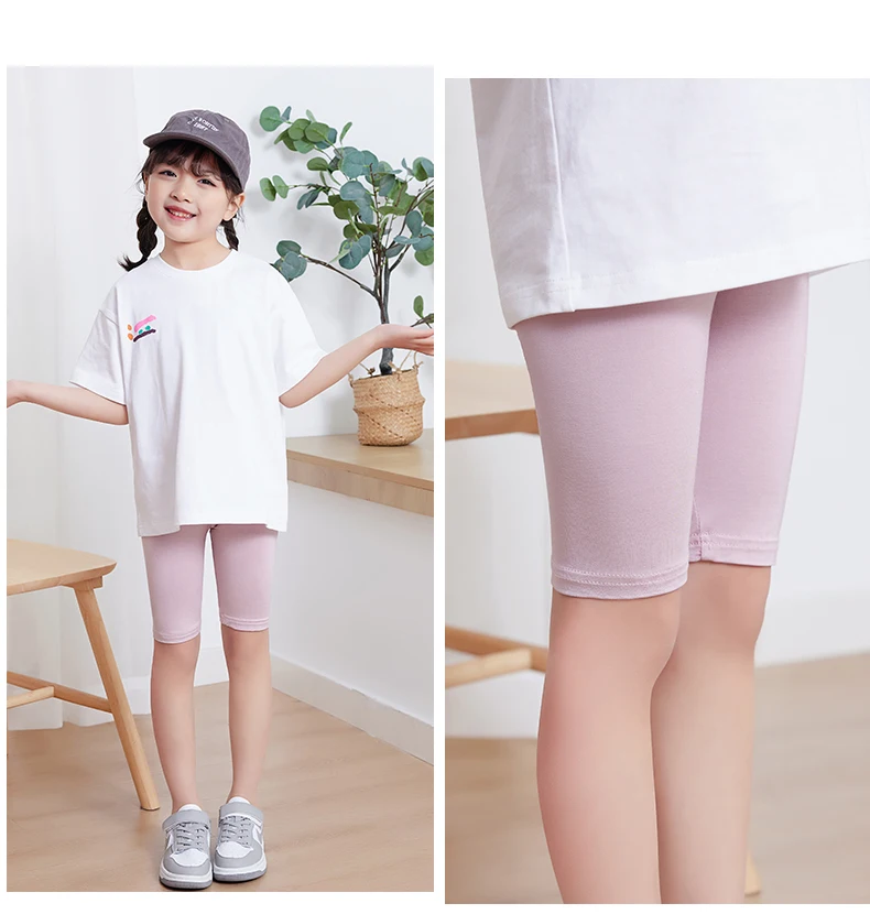 Prinzessinnen Mädchen Frühling Sommer Fünf-Punkt-Hosen Leggings Kurze Hosen Knielange Baby Kinder Weiche Baumwolle Atmungsaktive Caprihosen – Detail 22