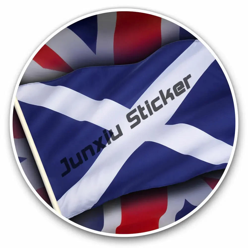 Scottish Flag Sticker Made with Durable Waterproof Materials Creativity SCOTLAND Red Lion Shield Scottish Decal Car Accessories