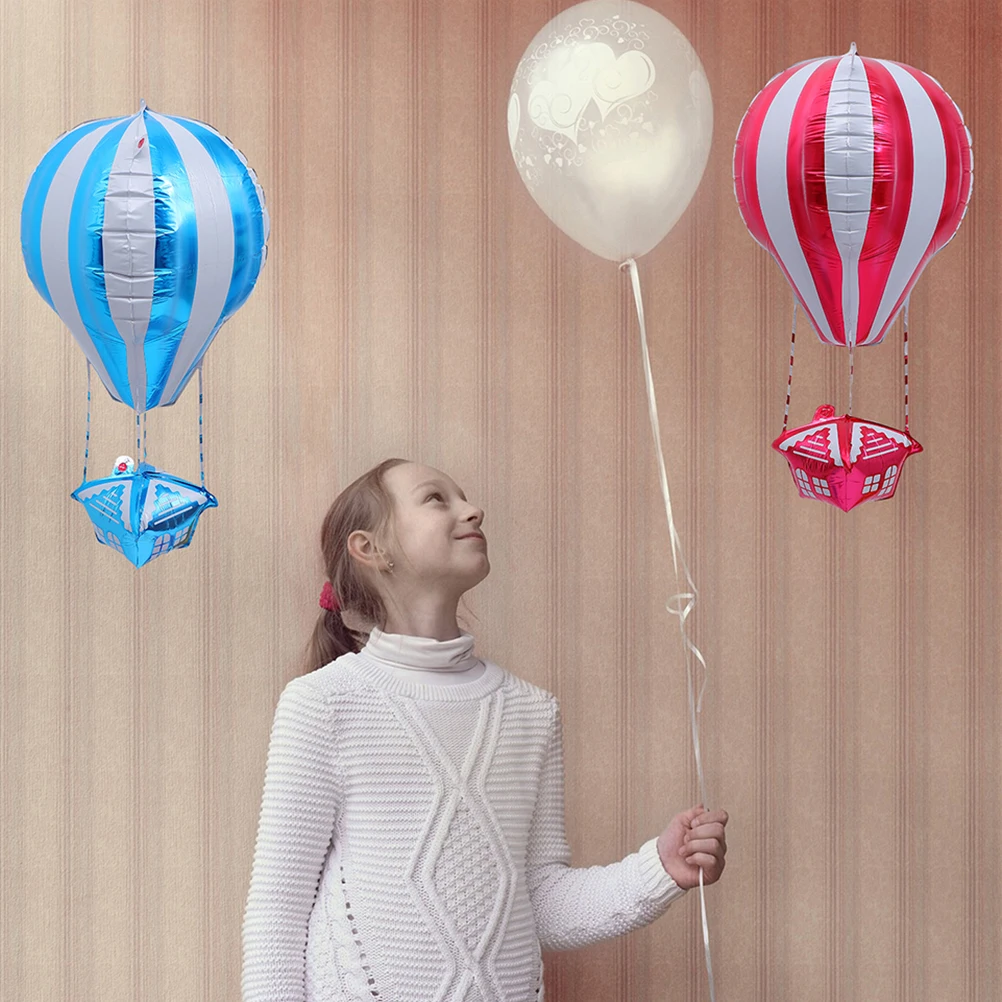 

4 Pcs Air Balloon Decorations Vibrant Color Aluminum Film Mini Birthday Party Decorations Birthday Party Supplies Celebrations