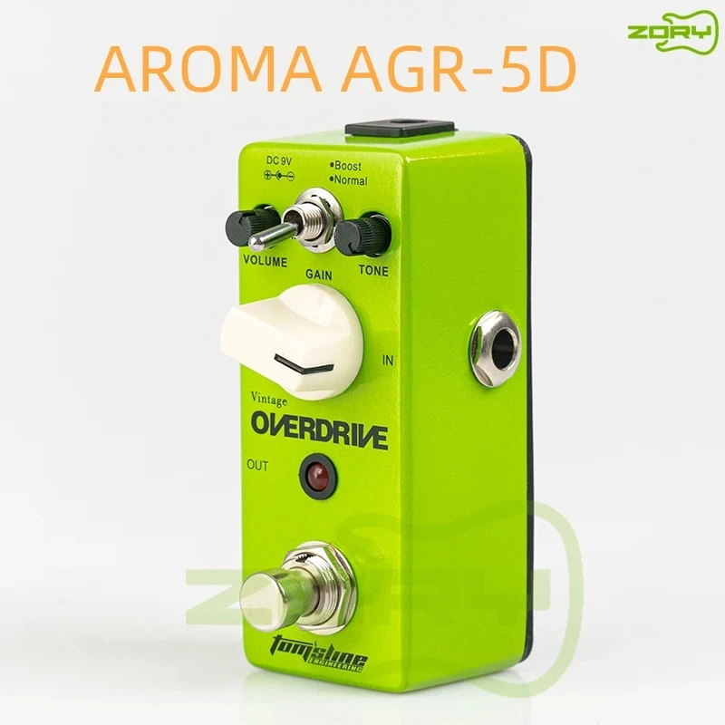 AROMA AGR-5D GREENIZER Vintage Overdrive Mini Analogue Effect True Bypass Guitar Pedal