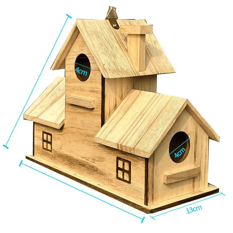

Thickened Breeding Box Parrot Small House Pastoral Outdoor Nest Cage Handmade Variety