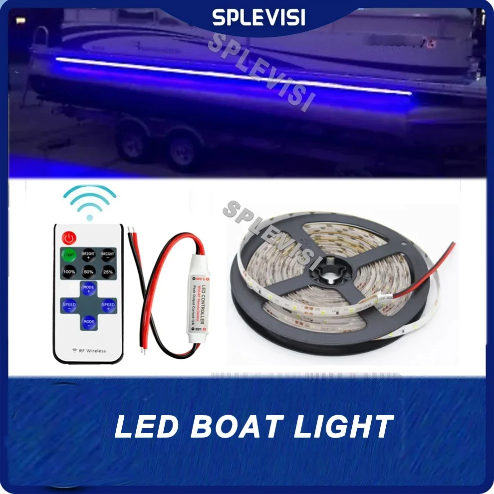 

Wireless Waterproof 16FT 300LEDs 12V LED Strip Light For Home Room Boat / Truck / Car/ Suv / Rv /ATV/UTV Blue Red Green White