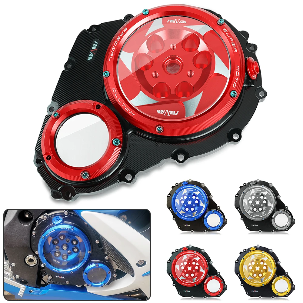 

For SUZUKI GSXR600 GSXR750 GSXR 600 750 2006-2020 Clear Clutch Cover Guard Gasket Protector