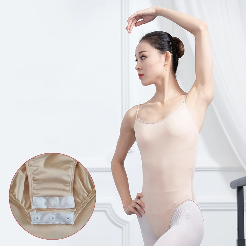 

Flesh-colored Sling ballet jumpsuit gymnastics suit female dance underwear leotard DA027