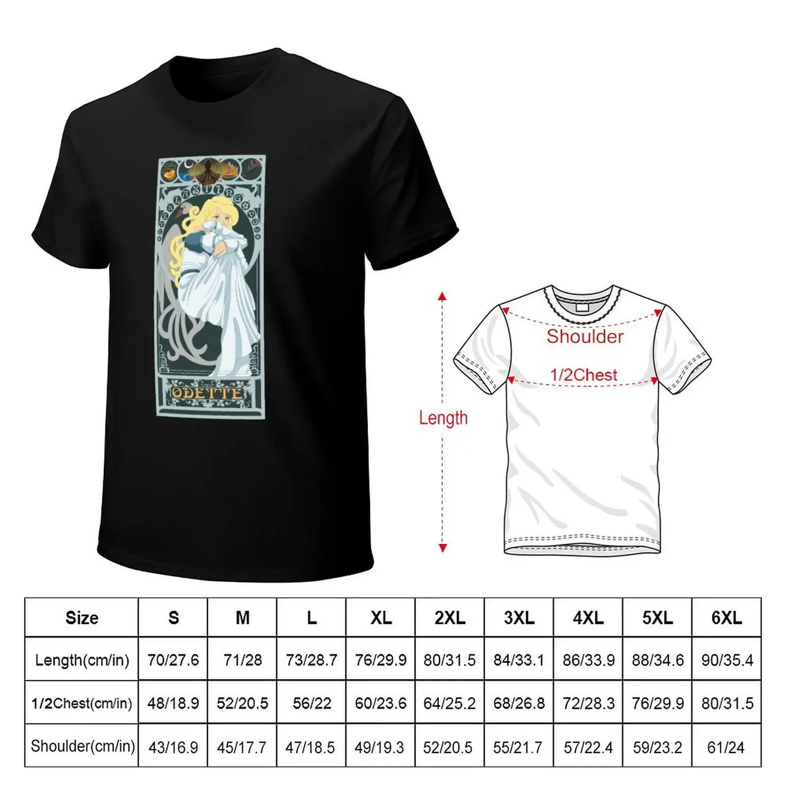 Odette Nouveau - Swan Princess T-Shirt custom t shirt graphic tee shirt oversized mens plain t shirts