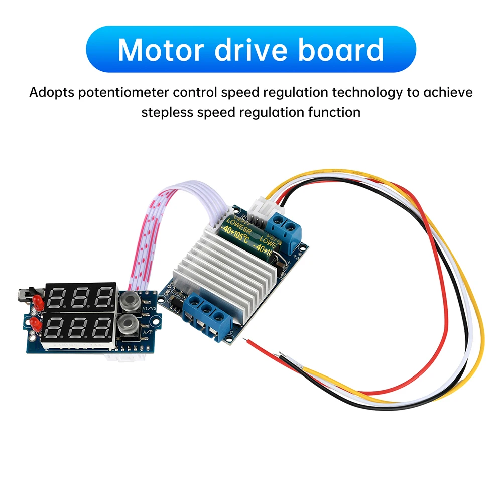 DC 6-26V 300W 25A Brushless Motor Controller BLDC Three-phase Motor Drive Board Violent Fan DIY Stepless Speed Regulation