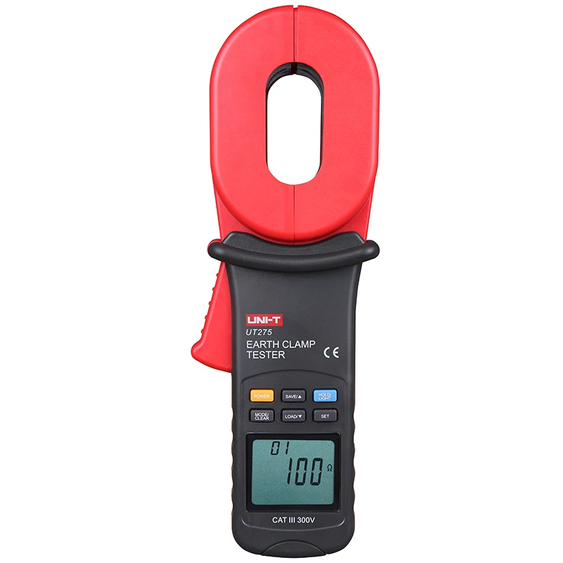 -T UT275 Digital Clamp Ground Earth Resistance Tester Clamp Meter For Measuring Grounding Resistance 0.01ohms-1000ohms