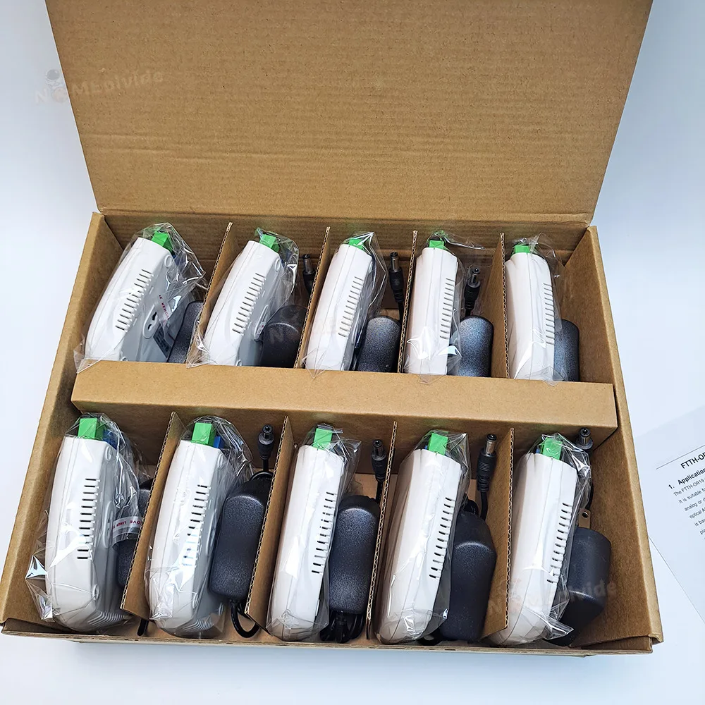 CATV PON Network AGC جهاز استقبال الألياف البصرية FTTH عقدة صغيرة WDM استقبال CATV نشط عقدة مع عرض النطاق الترددي لمنفذ RF 40-862 & 1006 ميجا هرتز