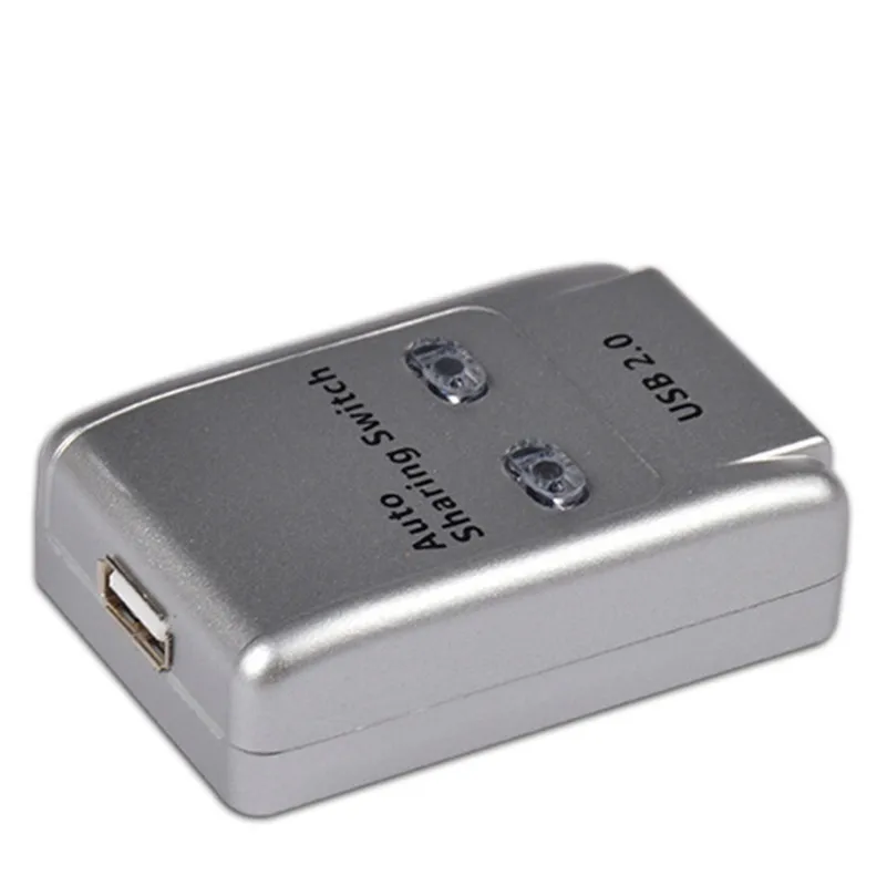 USB 2.0 Auto Sharing Switch Printer Sharing Device USB Hub 2 in 1 Out Data Transfer Hub Converter