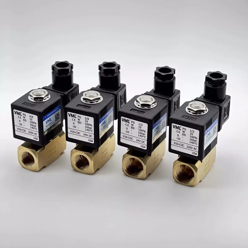 Double Screw Granulator Extruder Three-way And Four-way Solenoid Valves, PG3/8, 1/2, V10-C3C, 220V
