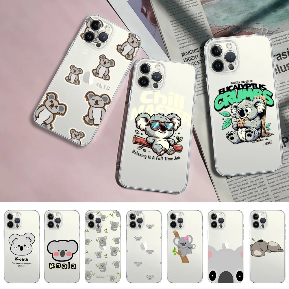 

Koala Bear Cute Phone Case For iPhone 16 15 14 13 12 Mini 11 Pro XS Max X XR SE 6 7 8 Plus Soft Silicone Cover
