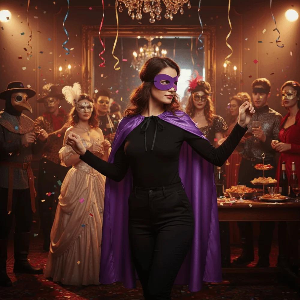 

2Pcs/Set Solid Color Adult Superhero Cape with Eye Mask Cosplay Costume Long Cape Halloween Superhero Cloak Clothing Props