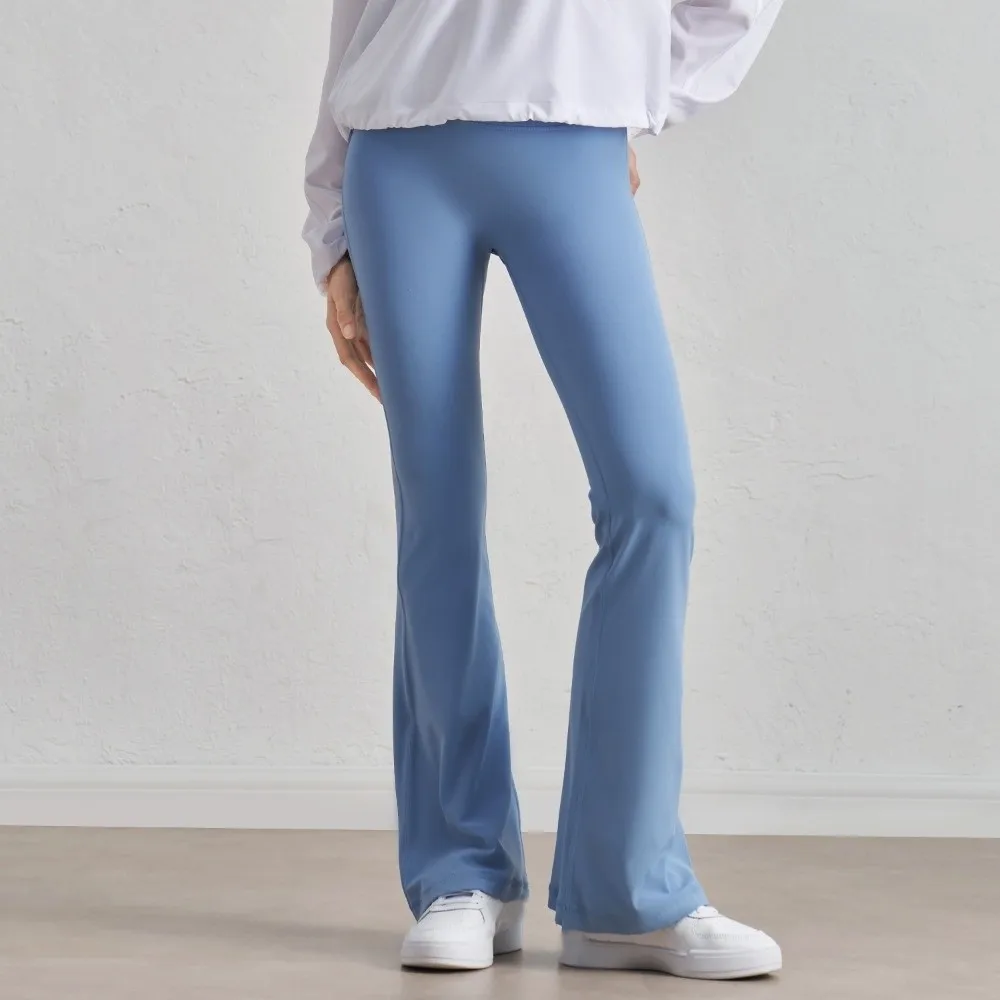 

Gym High Waist Sports Flared Pants Wide Leg Stretchy Yoga Pants Hip Lifting Breathable Fitness Pants Exercise